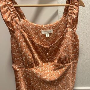 Treasure & Bond Terracotta Floral Tank Top